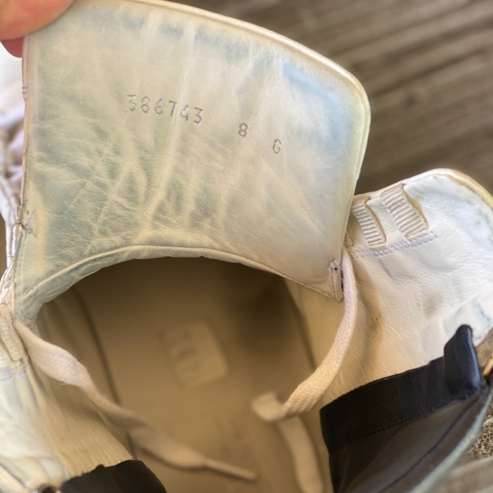 Men's Gucci Black/White Zip Up Hightop Sneakers - Picture 7 of 8